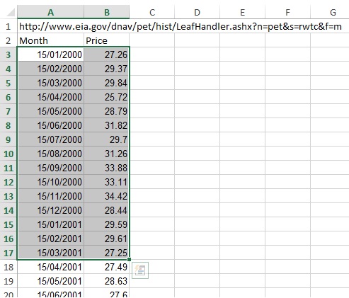 data arranger input range 1