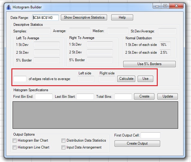 histogram builder edges calculation