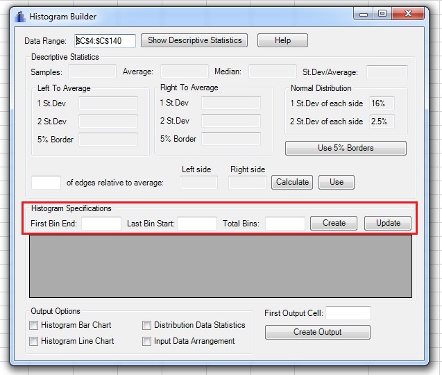 histogram builder histogram input