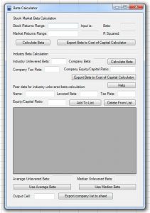 Beta Calc Screen